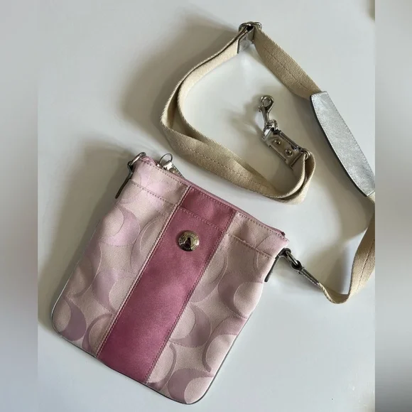 Coach Y2K pink / silver crossbody bag m0867-42246 - Picture 15 of 15